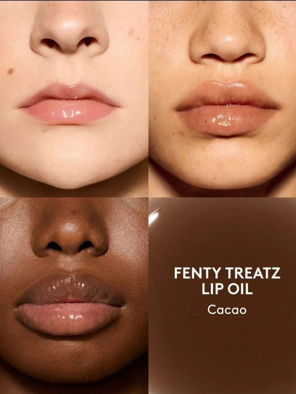 Fenty Treatz Hydrating and Strengthening Lip Oil in Cacao BNIB